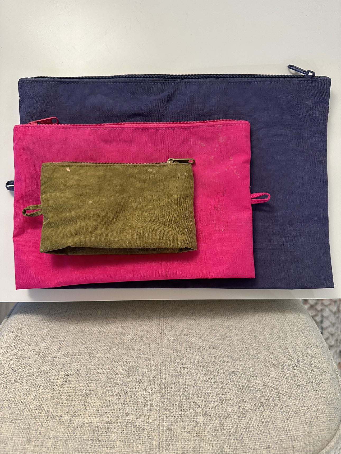Baggu flat pouch set #freecycle