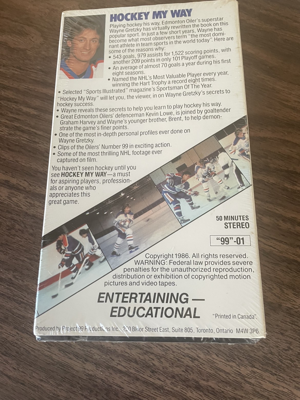 Gretzky “Hockey My Way” vhs SEALED - photo 2