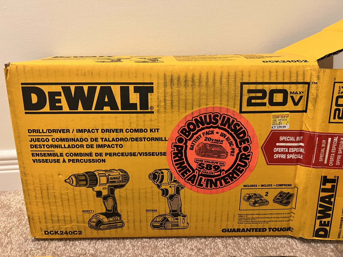 35% off DeWALT Drill/Driver/Impact Driver Combo Kit - photo 4