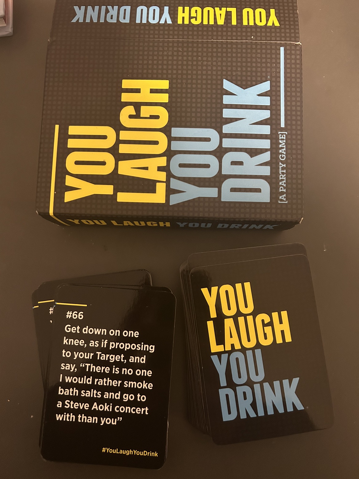 YOU LAUGH YOU DRINK DRINKING CARD GAME - photo 3