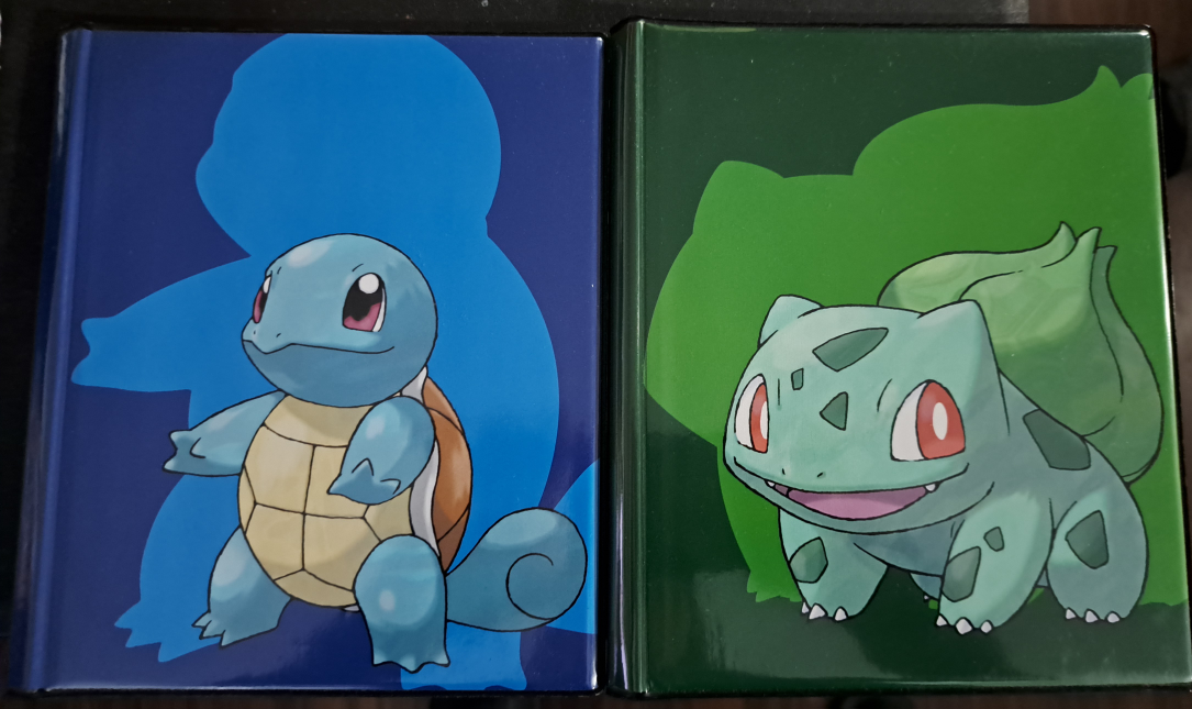 Pokemon Squirtle and Bulbasaur 4 pocket binder for tcg cards thumbnail