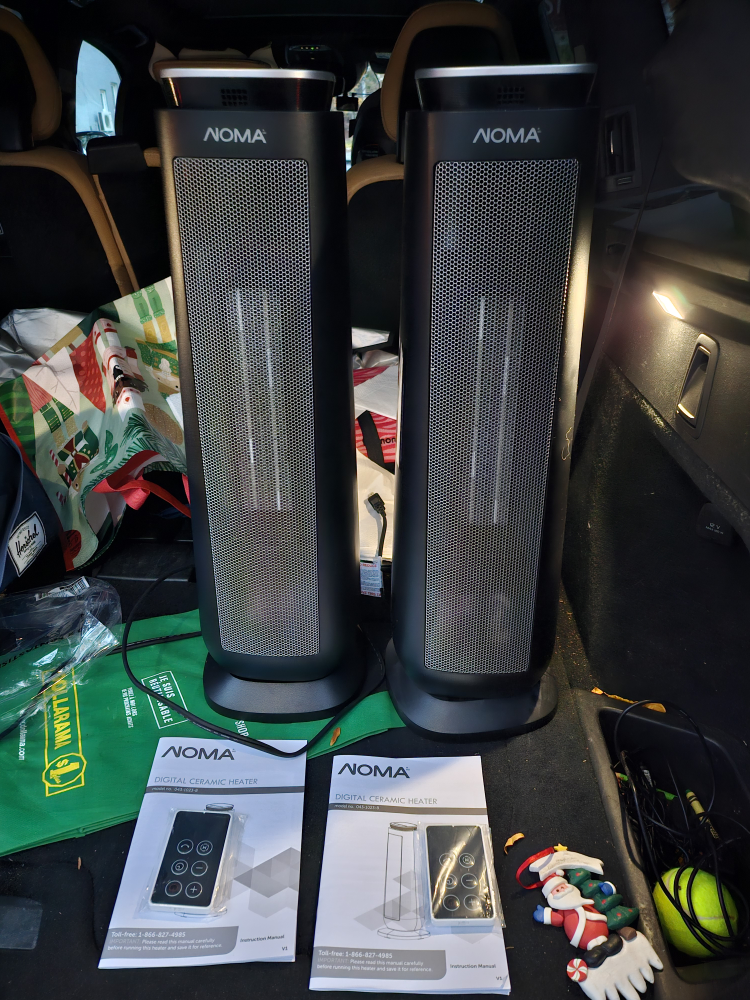 two NOMA Digital Ceramic Heaters, new