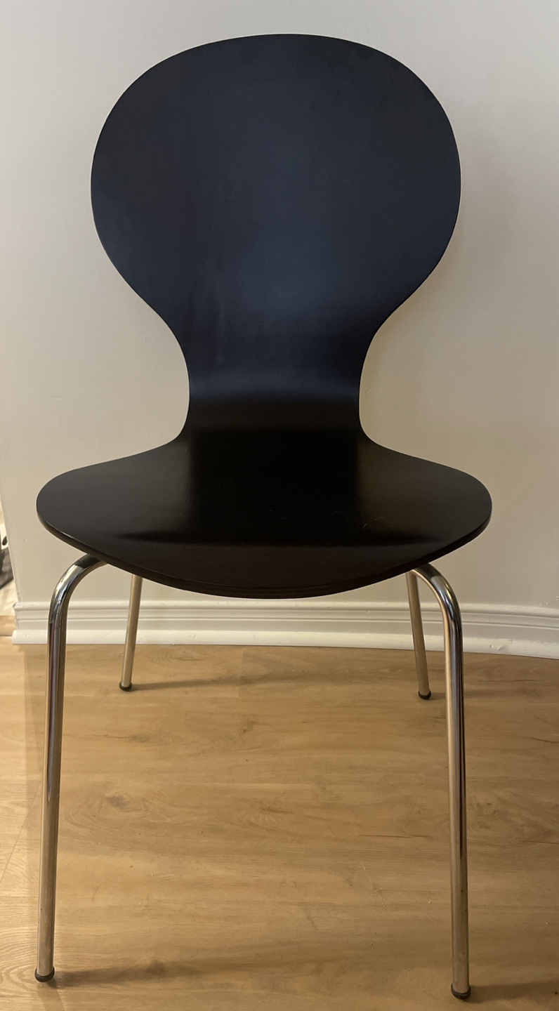 4 wood dining chairs