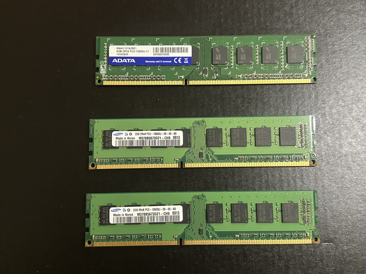 Computer Parts RAM - DDR3 Samsung and ADATA