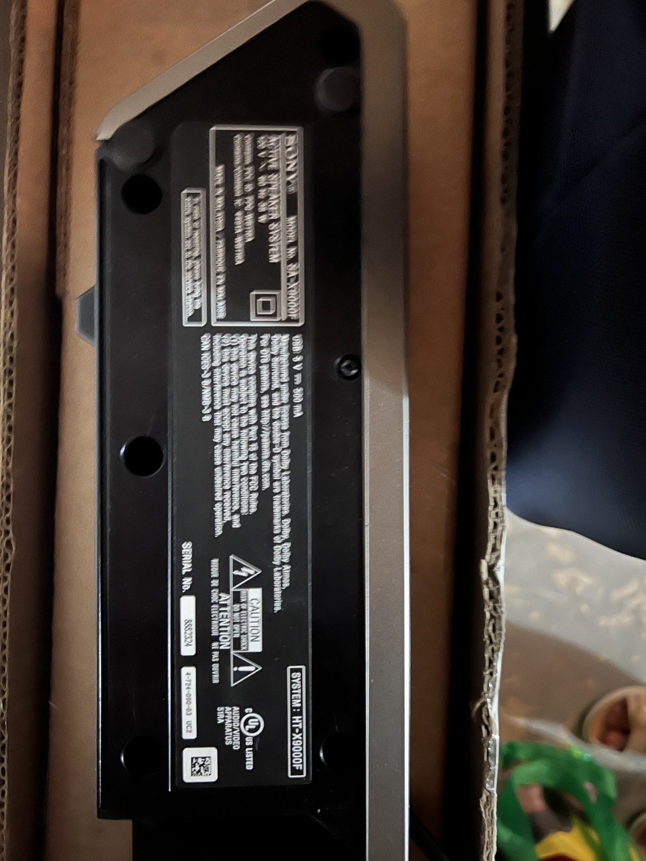 Sony soundbar and subwoofer ( HT - X9000F) - photo 2