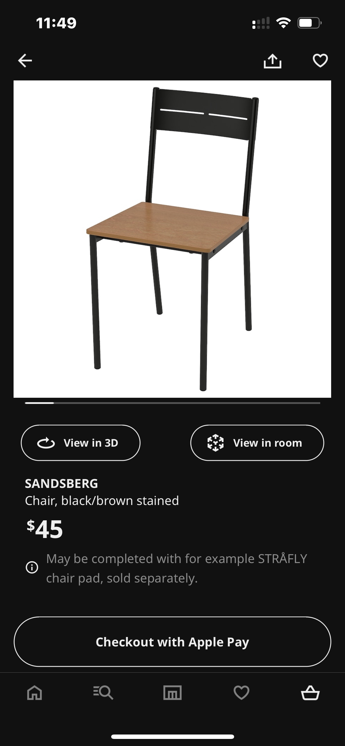 Ikea extendable dinning table + 3 chairs image indicator(2)