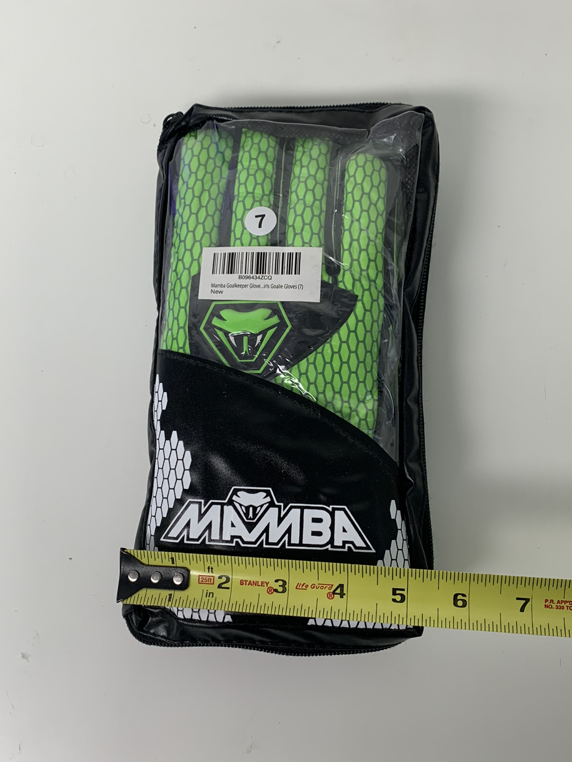Mamba Unisex Soccer Goalkeeper Gloves - Size 7 - photo 5