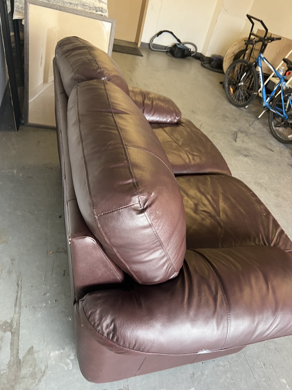 Love couch leather