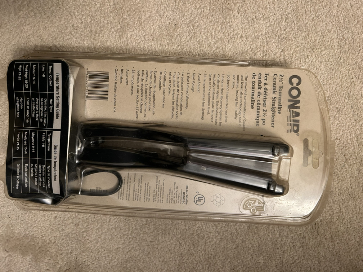 Conair 2 1/2” hair straightener❄️ image indicator(2)