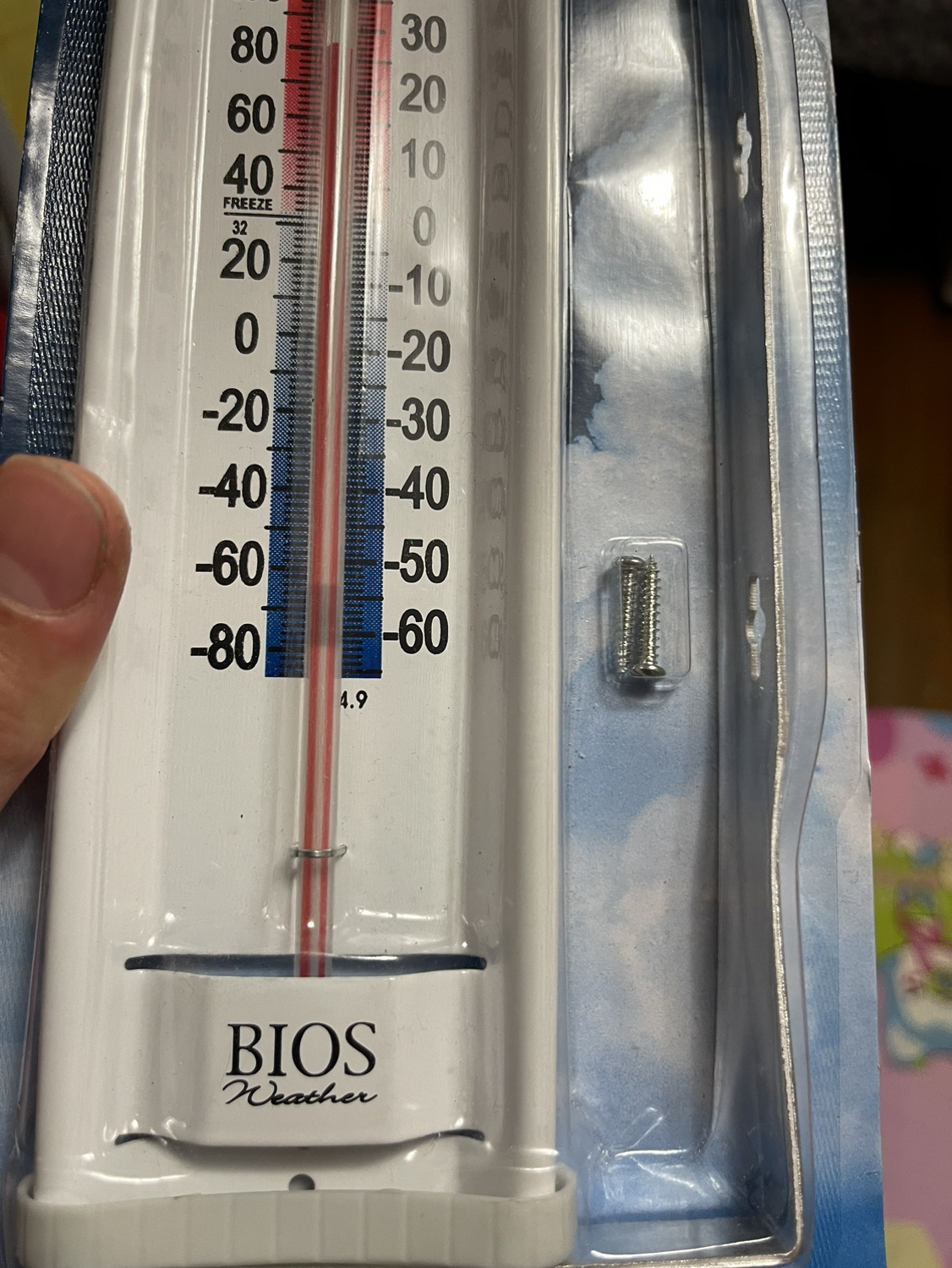 🏒BIOS Weather Indoor/Outdoor Window Thermometer image indicator(3)