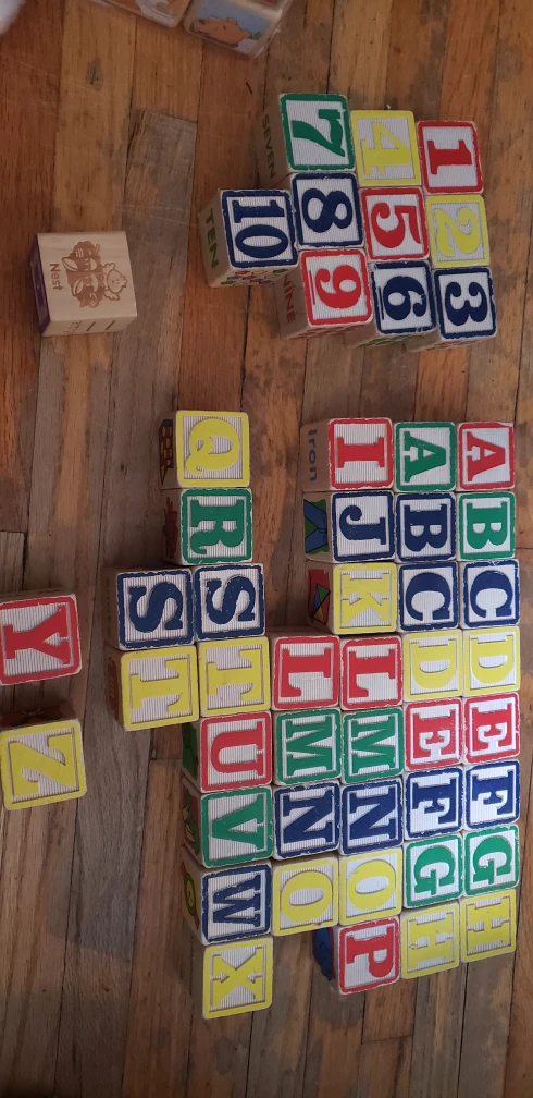 Wooden Alphabet and Number Blocks thumbnail