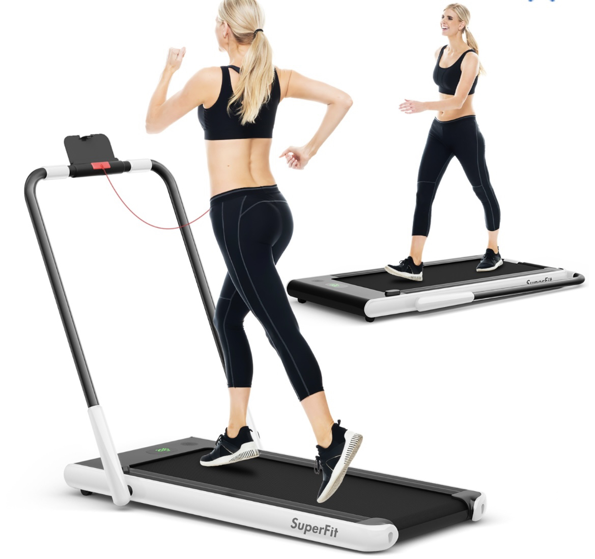2 IN 1 FOLDING TREADMILL SUPERFIT