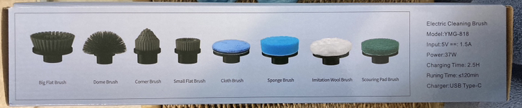 Leebein Electric Spin Scrubber, Cordless Cleaning Brush image indicator(2)