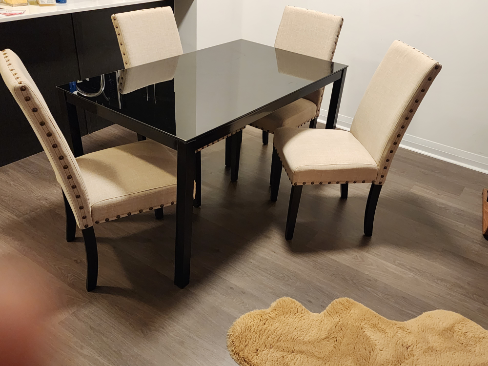 Dining table with 4 chairs