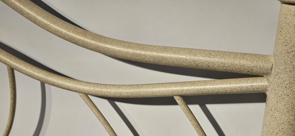 Full/Double Cream Metal Headboard - photo 3