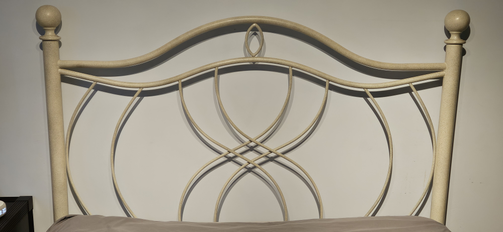 Full/Double Cream Metal Headboard - photo 4