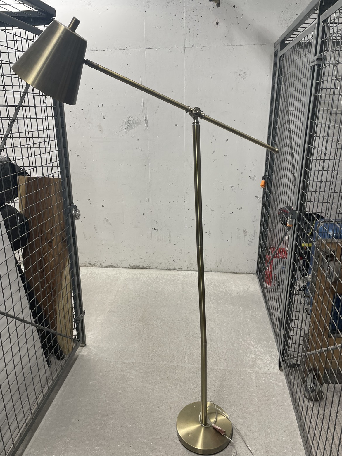 Gold floor lamp