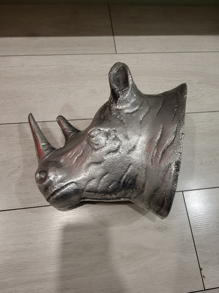 Casted Rhinoceros-Art- aluminum