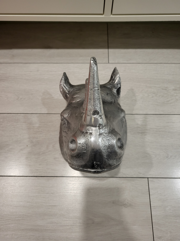 Casted Rhinoceros-Art- aluminum - photo 3
