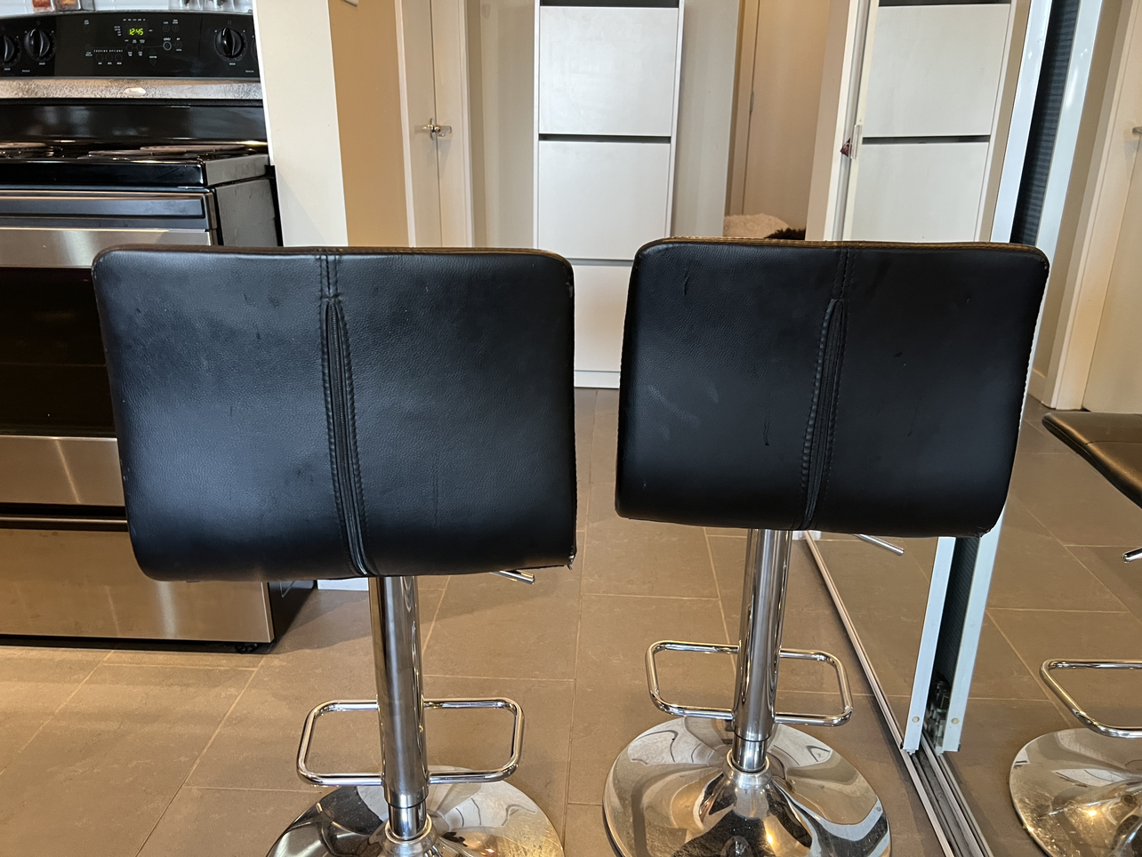 Two bar stool chairs