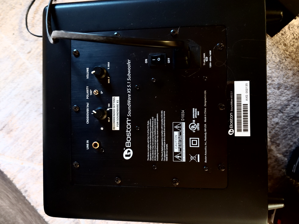 Yamaha RX V371 HDMI receiver and 5.1 speaker set up image indicator(8)