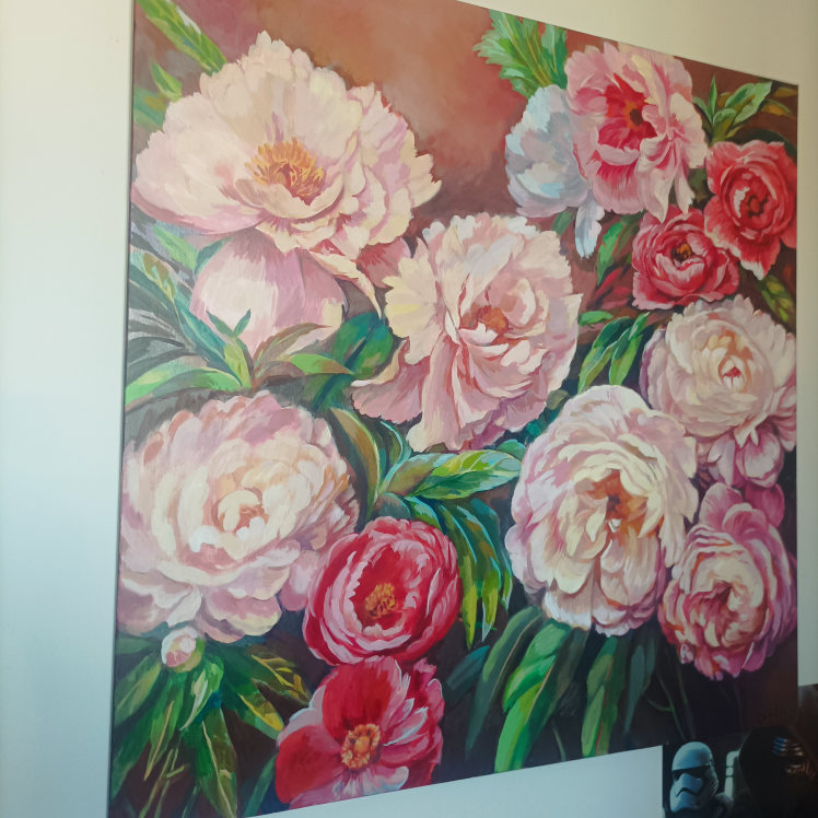 original oil painting 40 by 40 " image indicator(4)