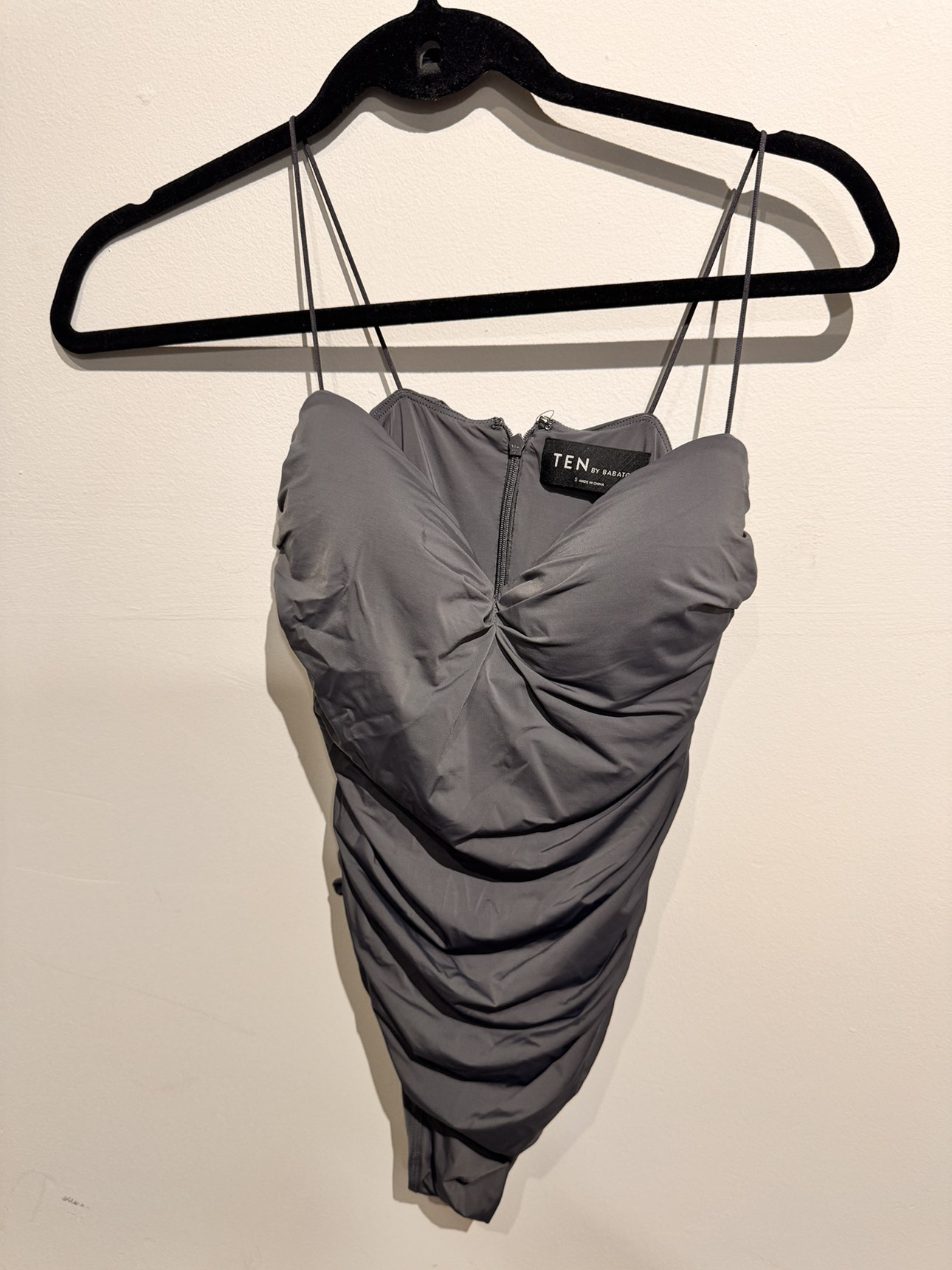 Babaton navy/gray bodysuit