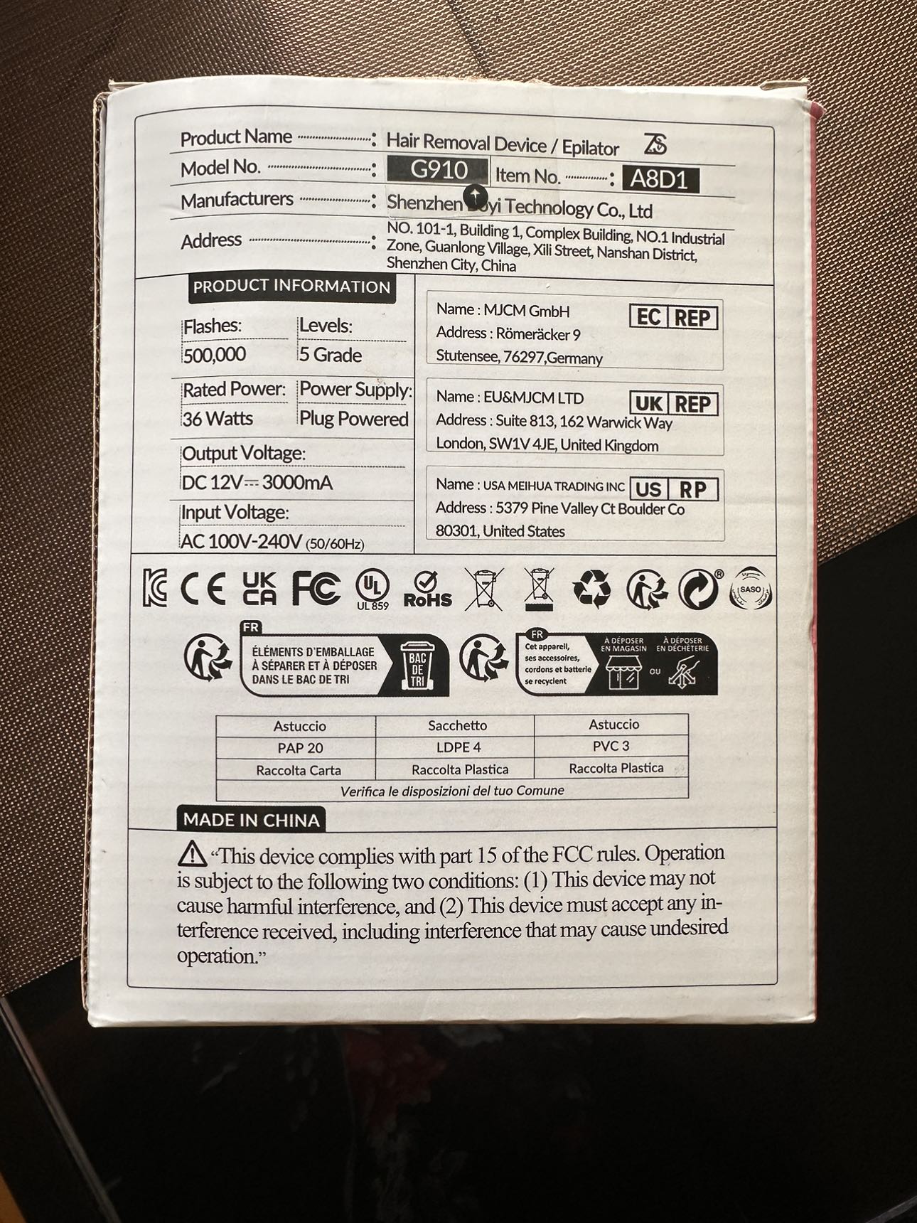 IPL Home laser Hair removal device image indicator(3)