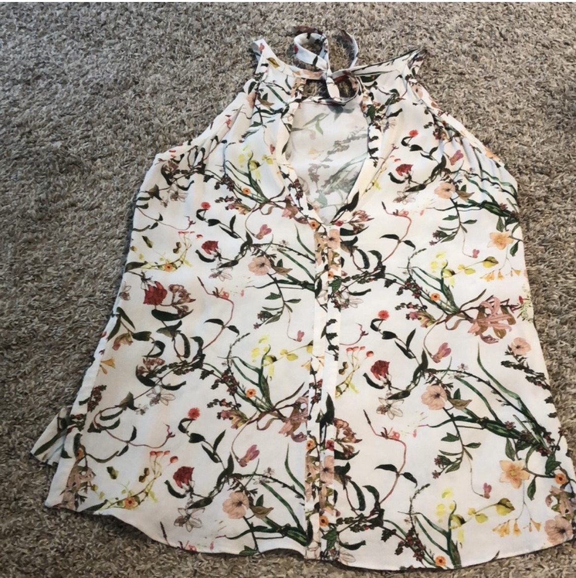 Zara floral top sz Small image indicator(4)