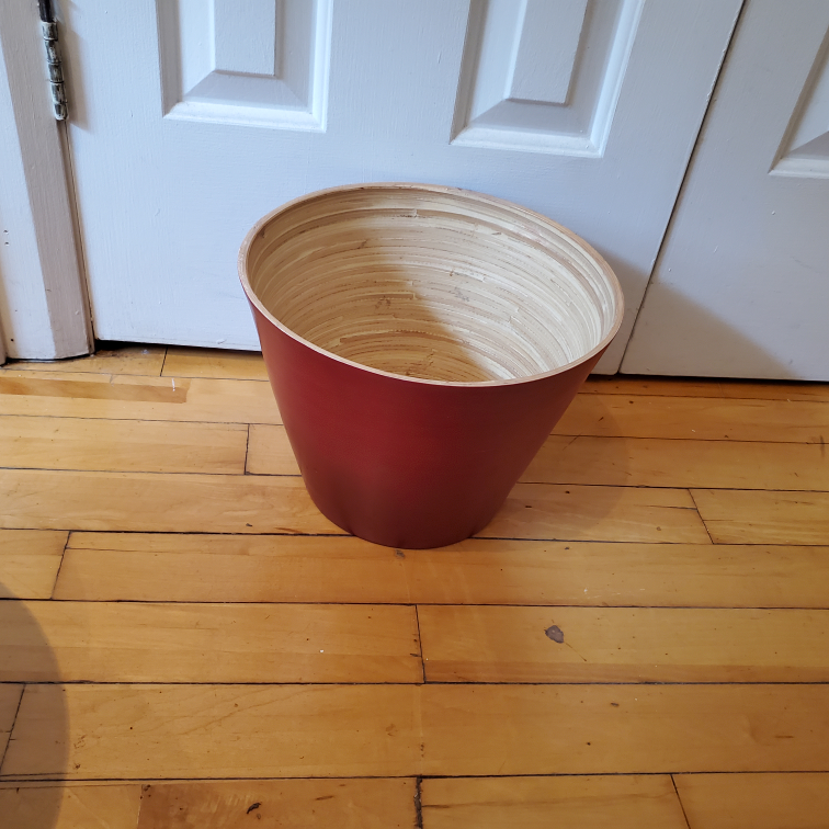 Bamboo Planter Red thumbnail