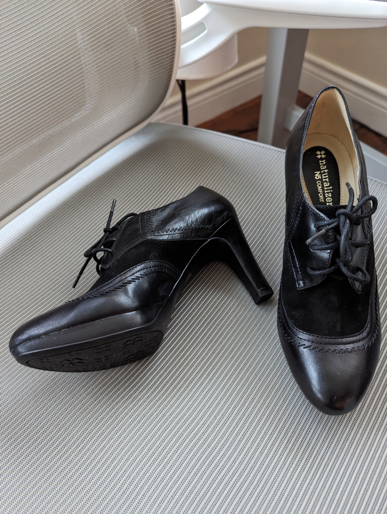 black high heels shoes - photo 2