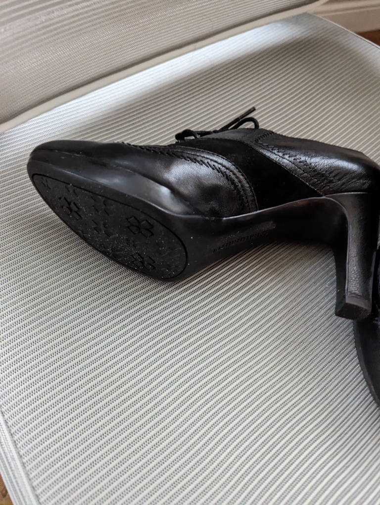 black high heels shoes - photo 3