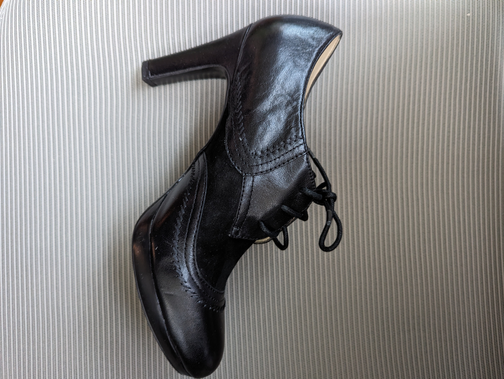 black high heels shoes - photo 4