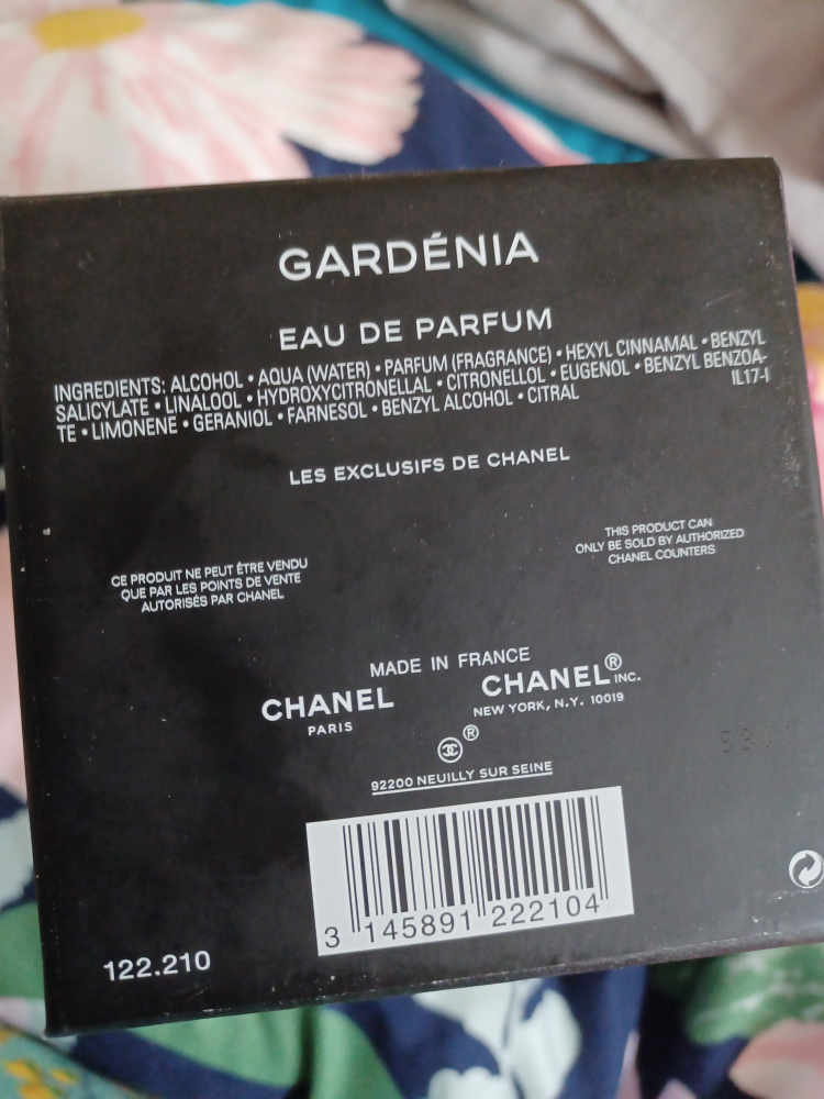 Original Chanel perfume box image indicator(2)