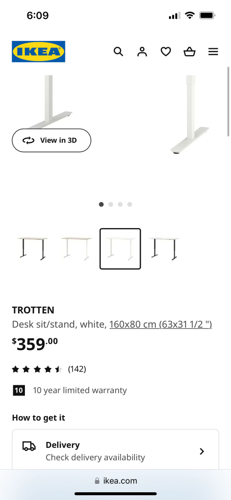 IKEA sit/stand desk in white image indicator(2)