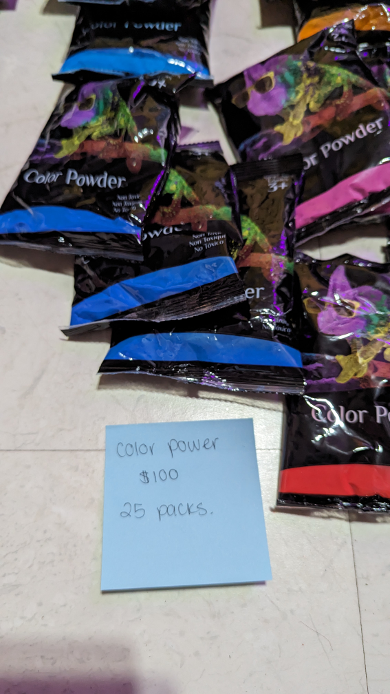 colored powder - photo 2