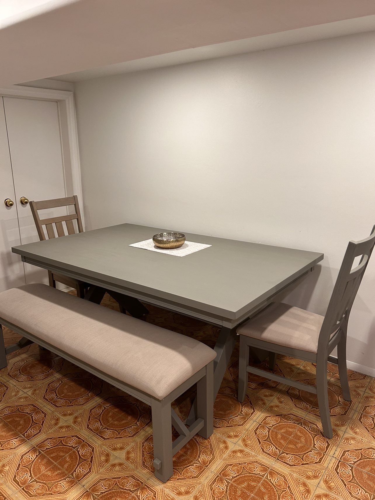 Dining Table with Bench & Chairs - photo 2