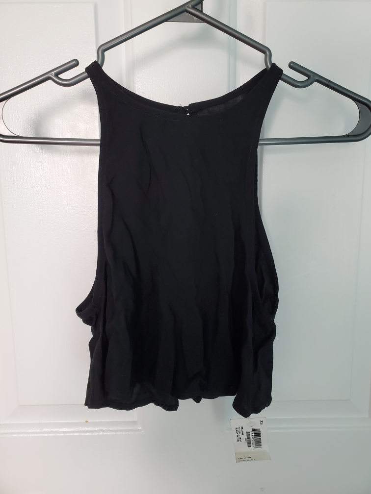 american apparel- open back crop top XS NWT