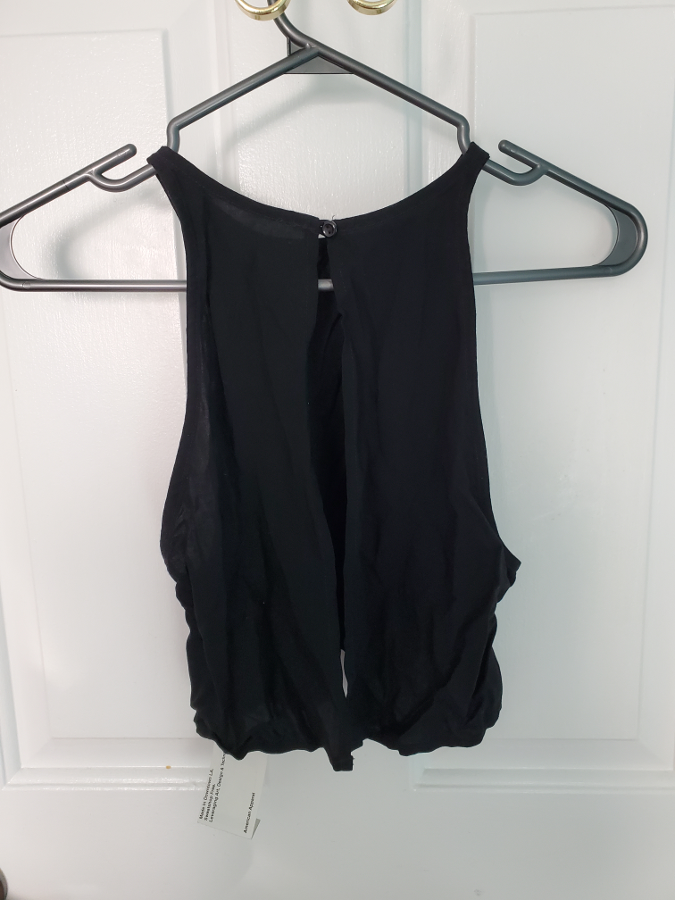 american apparel- open back crop top XS NWT image indicator(2)