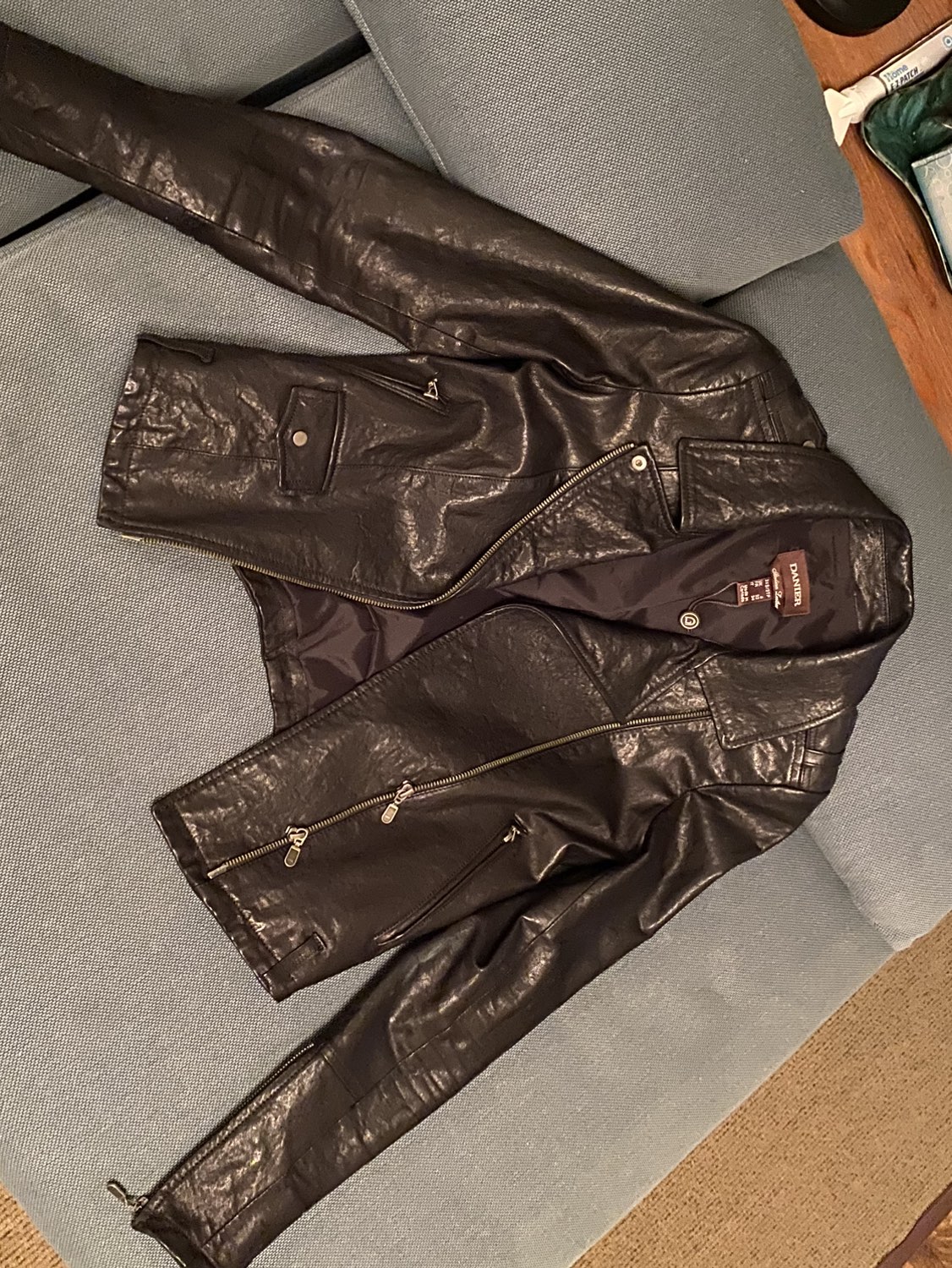 Danier Black Leather Jacket image indicator(3)