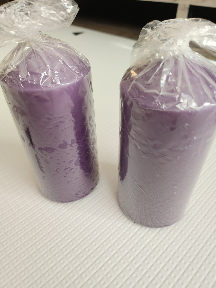 ❄️Purple Ikea pillar candles - photo 2