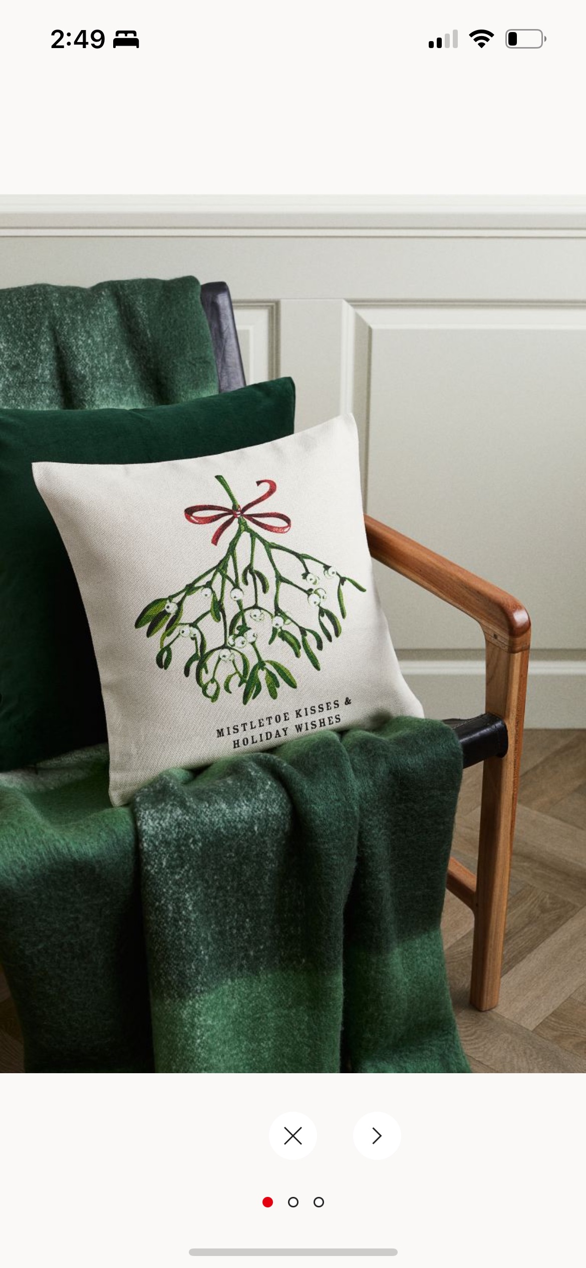 HM Christmas Cushion Cover thumbnail