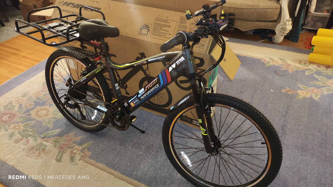Almost new 26" electric mountain bike