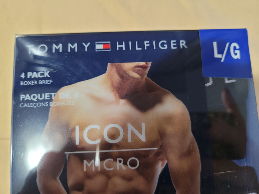 4pk Tommy boxer briefs - large (new)