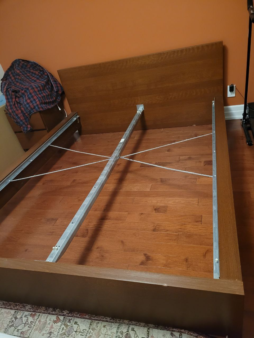 Ikea Malm queen bed frame including slats