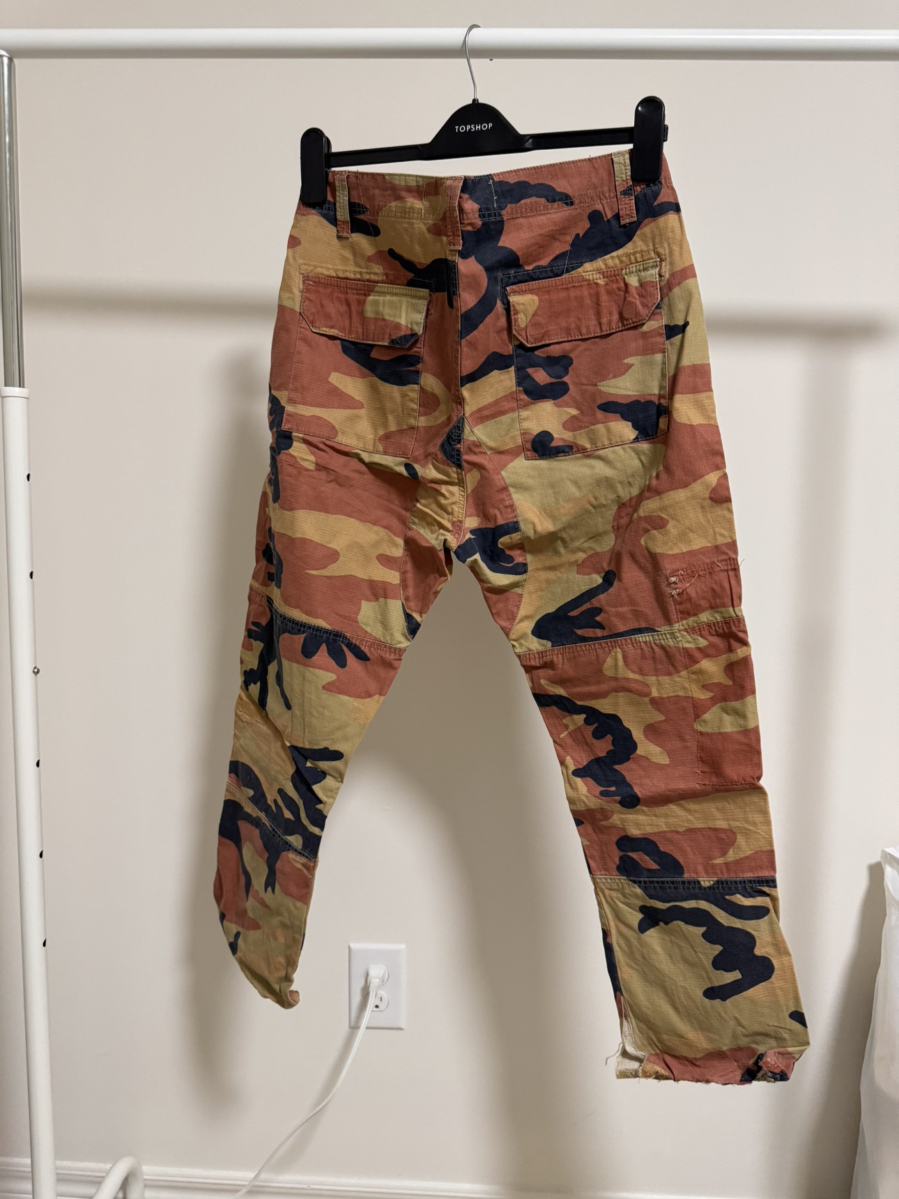 TOPMAN Camo Cargo Trousers - photo 2