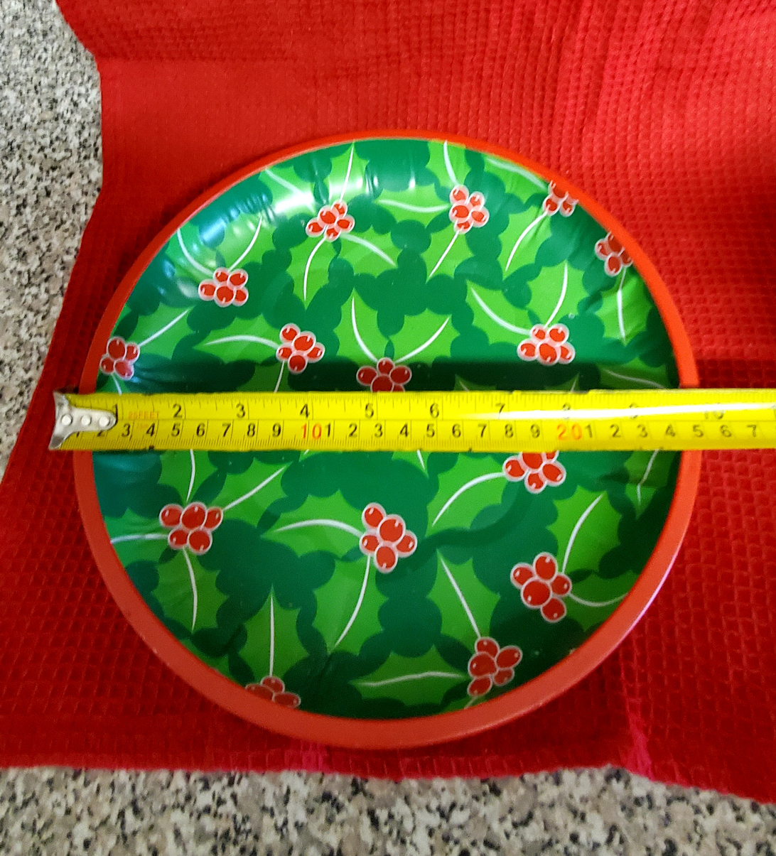 Metal serving  plates (Christmas) D: 25cm - #freecycle - photo 3
