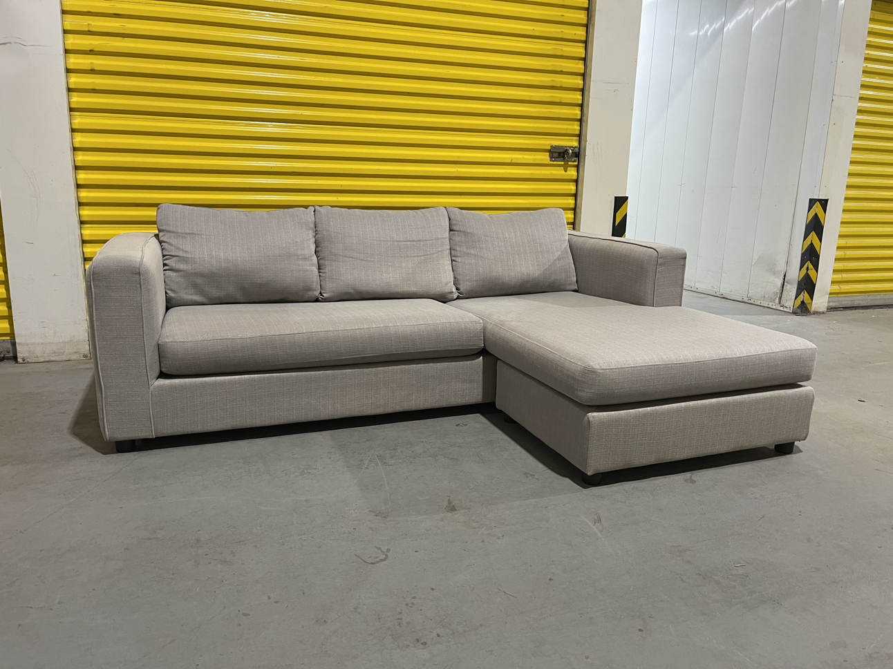 FREE DELIVERY | Modern Grey Reversible Sectional - photo 2