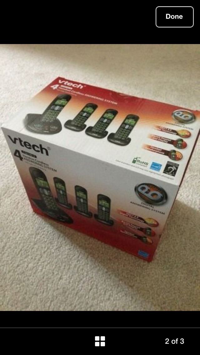 Vtech home cordless phone 4 handsets image indicator(2)