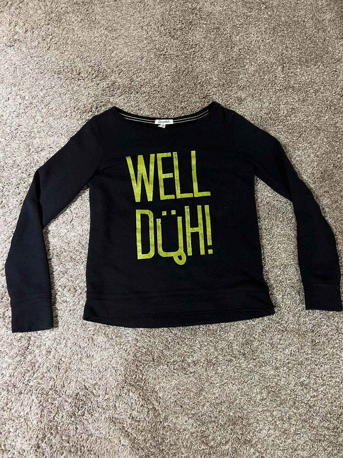 Aeropostale black sweatshirt sz S image indicator(2)